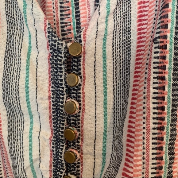 En Crème Boho Striped strappy tank small - Picture 3 of 7